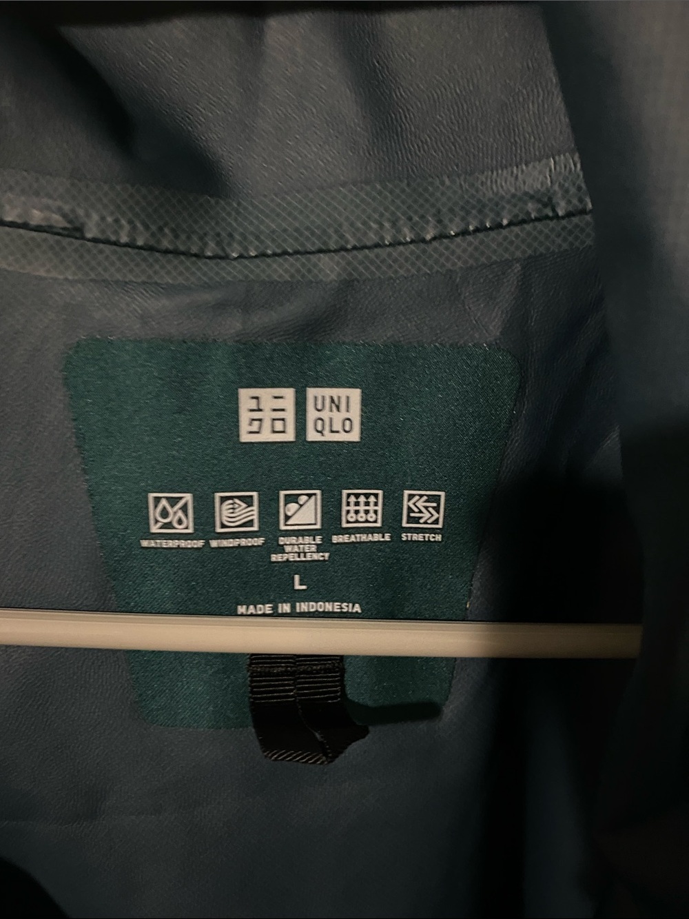 Uniqlo Teal Hooded Utility Jacket - Picture 2 of 3